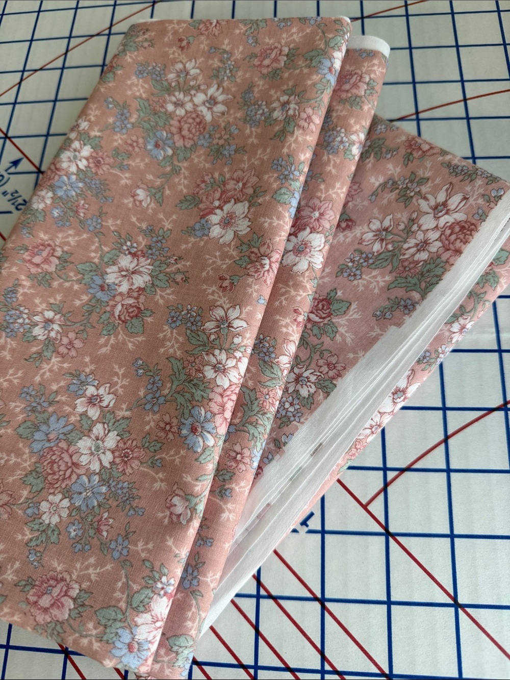 Vintage Joan Kessler Concord Fabric Floral Cotton 1.75 Yards Cottage Rose